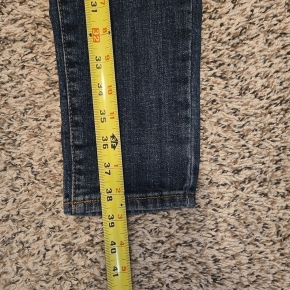 Eunina Jeans Women's Lauren Mid Rise Skinny Distressed Jeans Size 5 - Picture 7 of 12